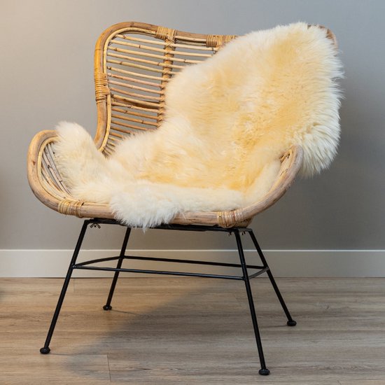 WOOOL® Schapenvacht - Classic Urban Wit XS (80x45cm) 100% Echte Schapenvachten - ECO+ Dierenvel