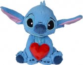 Stitch met Hartje Disney Pluche Knuffel 25 cm {Lilo & Sitch Disney Plush Toy | Speelgoed Knuffeldier Knuffelpop voor kinderen jongens meisjes | Stitch, Angel, Leroy}