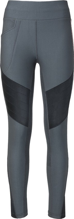 PK International - Rijlegging - Winterlegging - Fleecevoering - Tights - Jacadello - Beetle - Donkergroen/grijs - L/40