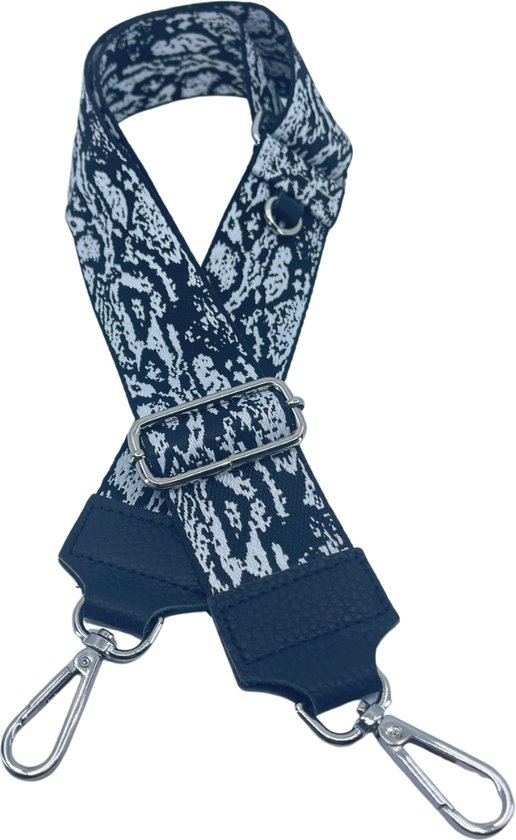 Schoudertas band - Hengsel - Bag strap - Fabric straps - Boho - Chique - Chic - Zwarte styling met witte details