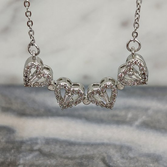 Romantische ketting met hart - Dames gouden sieraden