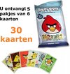 Afbeelding van het spelletje Trading cards Angry Birds - 6 kaarten - Mogoda- Rovio - 5 pakjes (30 kaarten)