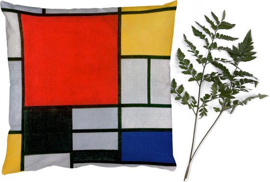 Coussins décoratifs - Oreillers Salon - 40x40 cm - Art - Mondrian - Maîtres anciens