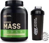 Optimum Nutrition Serious Mass Bundle – Serious Mass Gainer Vanille + ON Shake Cup – Gain de poids – 2727 grammes (8 portions)