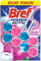 Bref Toiletblokje Power Activ Fleurs Roses 2 x 50g
