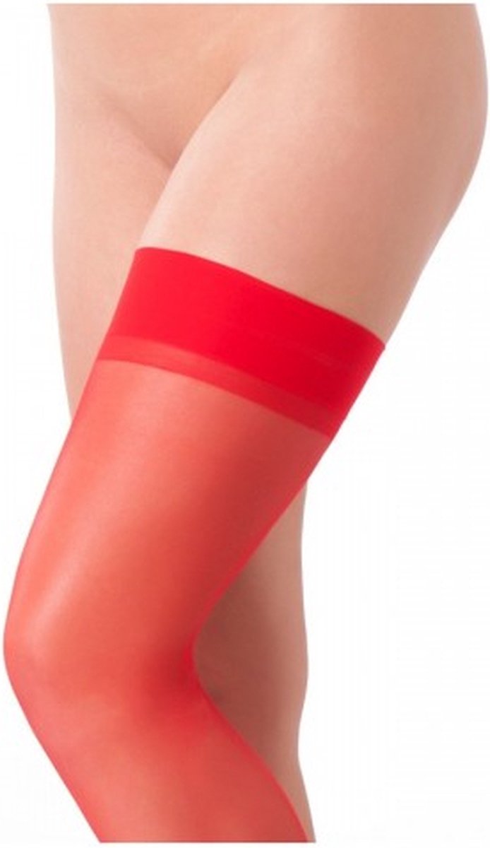 Goedkoopste Amorable - Hold Up Kousen - Rood - One Size - Sexy Lingerie Erotiek - Klassiek Model