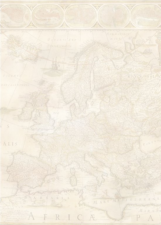 Menukaart papier Cartografie - 100 vel