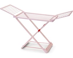 Plasticforte Wasrek - 20 meter - droogrek - oud roze - kunststof - 55x180x108 cm