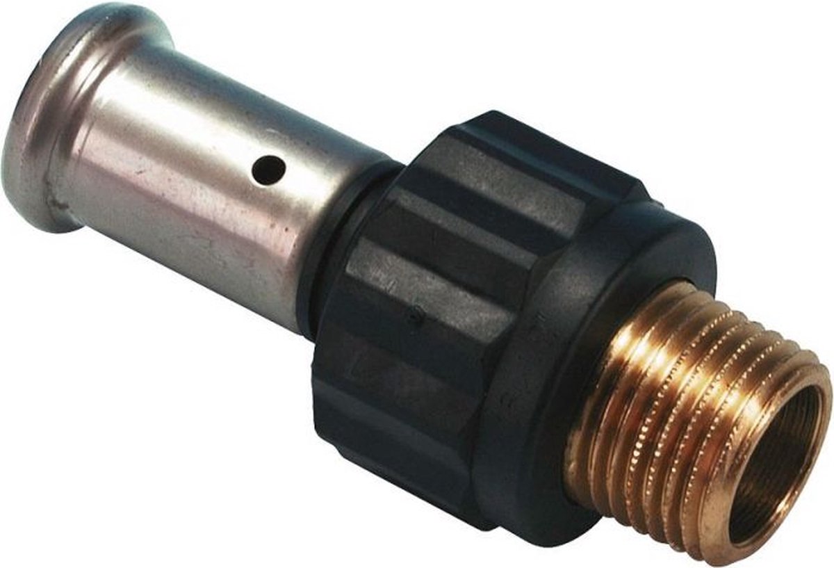 Henco Persfitting met 2 aansluitingen