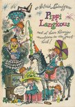 Pippi langkous met al haar kleurige avonturen in één groot boek vol tekeningen