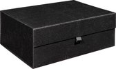 Gift Box 'Glitter' ZWART, geschenkdoos, cadeaudoos, verjaardag, relatiegeschenken, formaat 40x30x15cm (10 stuks)