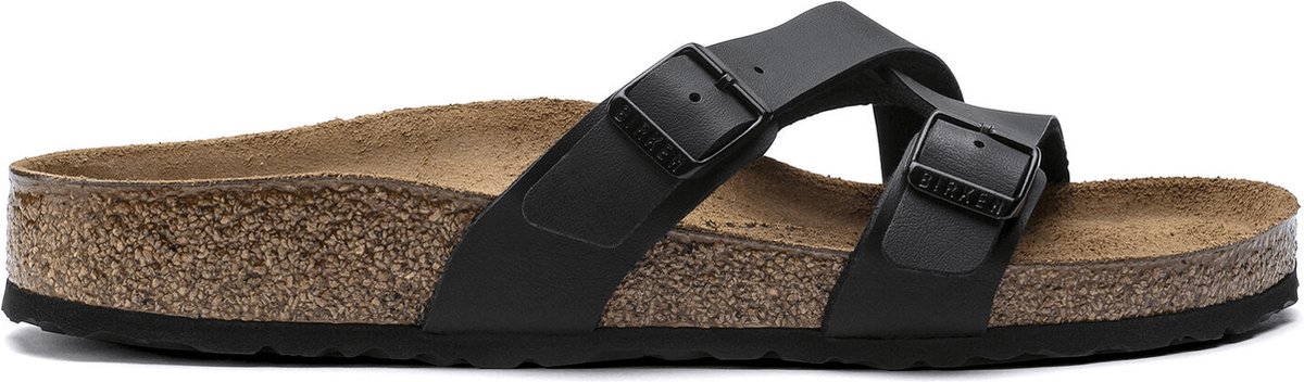 Birkenstock Dames Slippers Yao Zwart