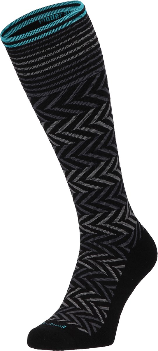 Sockwell - Chevron Dames Compressiekousen Klasse 1 Black - Maat 35-38
