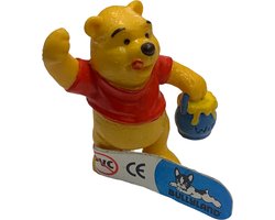 Disney Winnie the Pooh Vintage Speelfiguur – Winnie met Honingpot – Kunststof Verzamelfiguur – Decoratie & Cadeau Bullyland