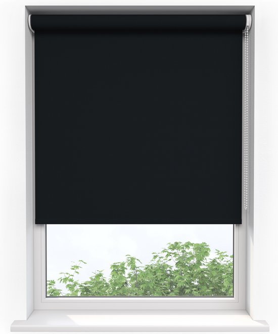 Sunsta DL Rolgordijn Verduisterend Zwart - 140 x 180 cm - Blackout