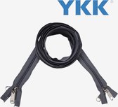 5 meter 10mm YKK tentrits dubbel deelbaar-Grijs-inkortbaar-Voortent-Luifel-Kampeertent-Camper-Tent-Ritssluiting-Dekzeil-Bootzeil-Bootkap.
