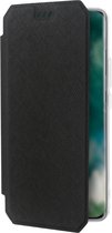 XQISIT Telefoonhoesje geschikt voor Xiaomi Mi 11 Hoesje | XQISIT Flex Bookcase | Pasjeshouder voor 1 Pasje | Telefoonhoesje voor Pinpas / OV Kaart / Rijbewijs - Zwart