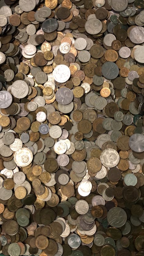 Afbeelding van het spel Munten Rusland / CCCP - Een 1/2 kilo authentieke Russische munten voor uw verzameling, kunstproject, souvenir of als uniek cadeau. Gevarieerde samenstelling.