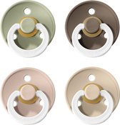 Bibs fopspeen - maat 2 6-18 maanden - 4 stuks - blush - sage - dark oak - vanilla*