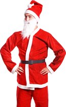 Kerstman Kostuum | Kerstman Pak | Verkleedkleding | 5-Delig | Rood