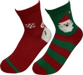 Robin Ruth Kerstsokken Kinderen maat 30-35 - Kerst - Sokken - Duo pack - Kerstman - Sneeuwpop