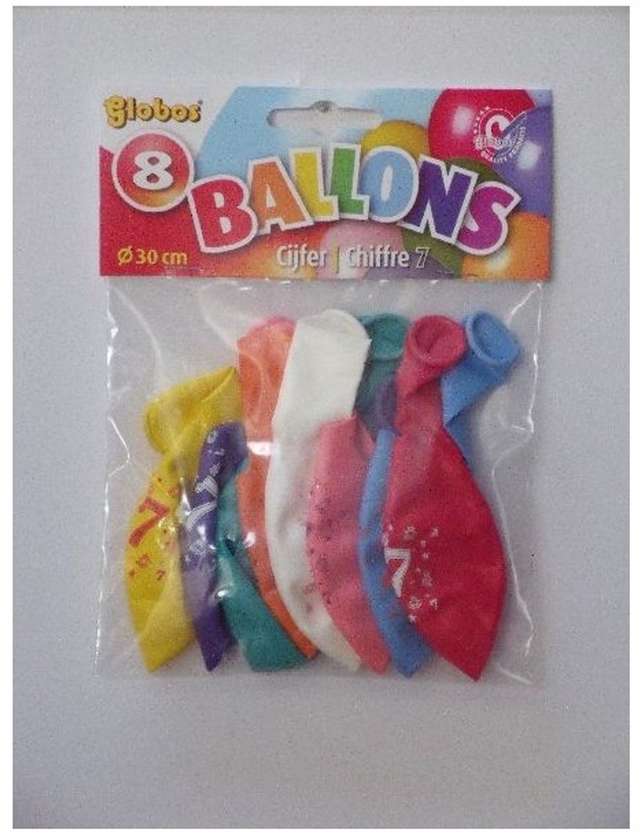 7 jaar ballonnen 8 stuks