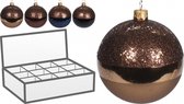 Oneiro's luxe kerstbal SHIN – ø10 cm - kerstbal - luxe verpakking – kerstcollectie – kerstdecoratie – kerstboomhanger – kerstversiering