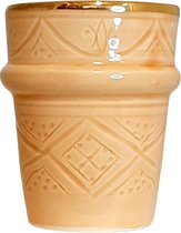 Mok keramiek Terracotta verguld Goud - 100% handmade - DesertHome