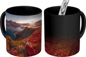 Magische Mok - Foto op Warmte Mok - Herfst - Zon - Landschap - 350 ML