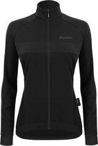 Santini Fietsjack Winter Dames Zwart - Coral Bengal Winter Jacket For Women Black - M