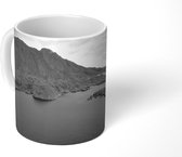 Mok - Scandinavische kust zwart-wit fotoprint - 350 ML - Beker