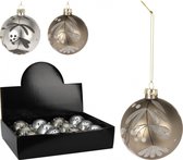 Oneiro's luxe kerstbal TREE – ø8 cm - kerstbal - luxe verpakking – kerstcollectie – kerstdecoratie – kerstboomhanger – kerstversiering