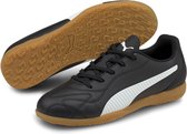 Puma Monarch II IT Voetbalschoenen Sportschoenen - Maat 36 - Unisex - zwart - wit - bruin