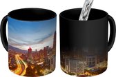 Magische Mok - Foto op Warmte Mok - skyline over Kuala Lumpur en de Petronas Towers - 350 ML
