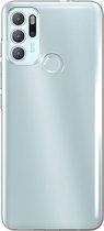 iMoshion Hoesje Geschikt voor Motorola Moto G60s Hoesje Siliconen - iMoshion Softcase Backcover smartphone - Transparant