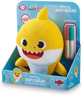 Babyshark Doodle Me knuffel + stiften - geel