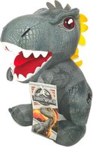 Jurassic Park Pluche Knuffel Indominus (Grijs) 30 cm | Jurassic World Plush Toy | Knuffel voor kinderen | Dinosaurus Dino Peluche Knuffeldier Knuffelpop speelgoed | T-Rex Peluche