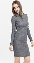 Urban Classics Jurk Rib Dress Tb1340 Charcoal Dames Maat - L