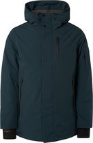 Qubz Jas Jacket Long Fit Hood Q03650930 Dark Bottle 156 Mannen Maat - S