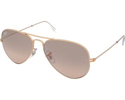 Ray-Ban RB3025 001/3E - zonnebril - Aviator (Gradiënt) - Goud / Zilver-Roze Spiegel - 55mm