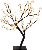 Bonsai - Kerstbloesem - LED kerstboom - warm wit - 48 led - licht boom warm wit -  led boom binnen  - 50cm