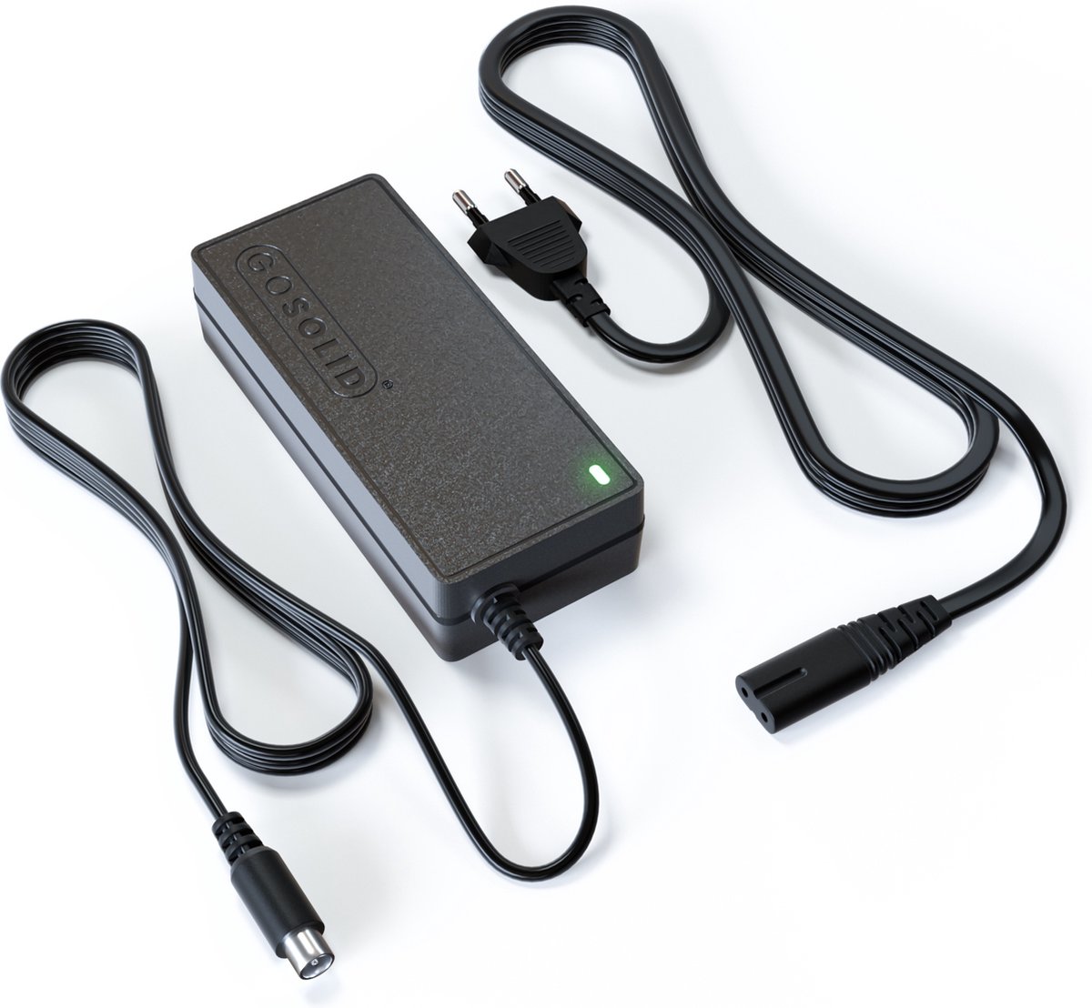 GO SOLID! ® Oplader geschikt voor Segway Ninebot - E Series - 42V 2A – foto 2