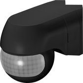 PIR Bewegingsmelder - LED - verstelbaar - Cornermount - 220 ° Detectie - IP44 - Zwart