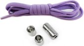 Elastische Veters Zonder Strik - Voor Kinderen en Volwassenen - Paars - Schoenveters - Purple