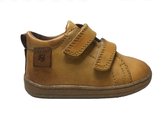 Naturino velcro's effen lederen sneakers Vento Okergeel Mt 19