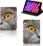 Stand Case Case iPad Mini 6 (2021) Tablet Case with Magnetic Closure British Shorthair