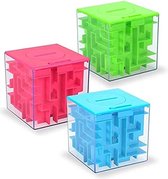 Money Maze Bank Box 3D Funtime Puzzel Blauw