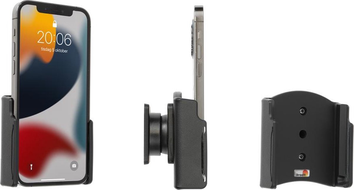 Brodit houder geschikt voor Apple iPhone 13/14 Passieve houder met swivelmount