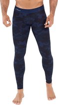 Clever Moda - Action Legging Camouflage Donker Blauw - Maat M - Heren Sportlegging - Mannen Legging