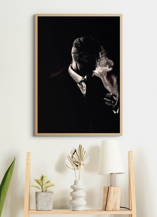 Poster In Houten Lijst - Thomas Shelby - Peaky Blinders - Large 70x50 -  Wanddecoratie... | bol.com